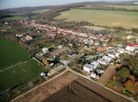 Letecký pohľad na obec